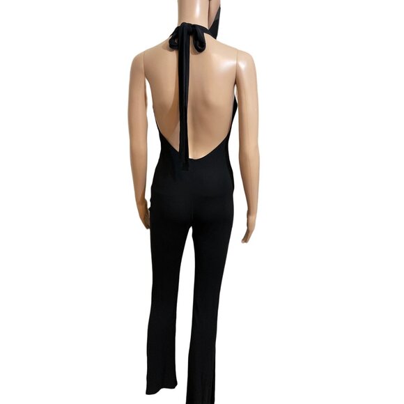 KooKai Black Jumpsuit Open Back Size S - Picture 3 of 4